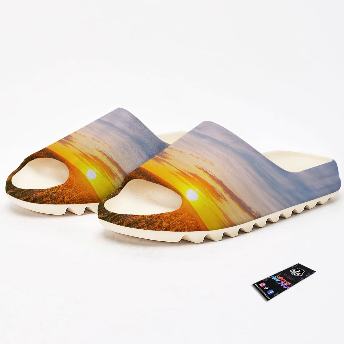 Field Sunrise Print Sandals-grizzshop