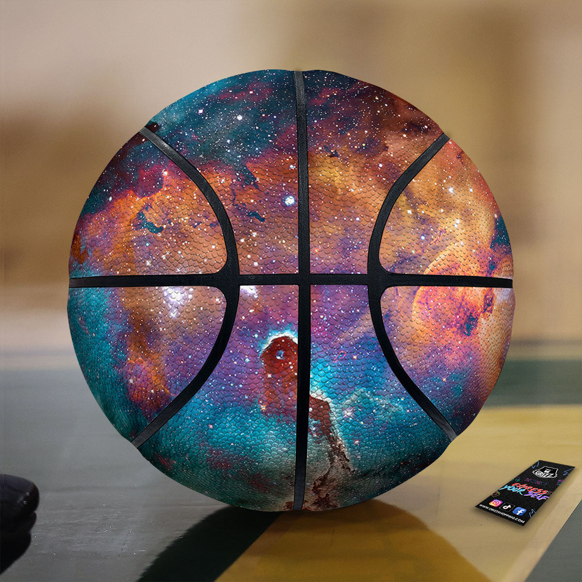 Floral Lily Print Basketball
