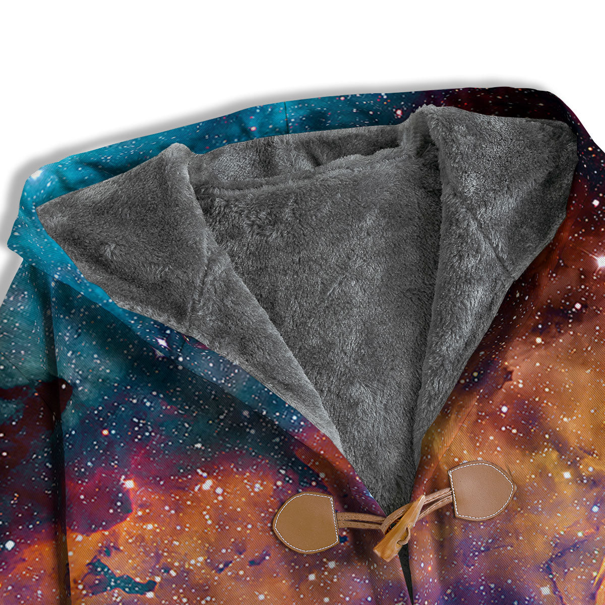Fiery Universe Nebula Galaxy Space Print Men's Windbreaker Jacket-grizzshop