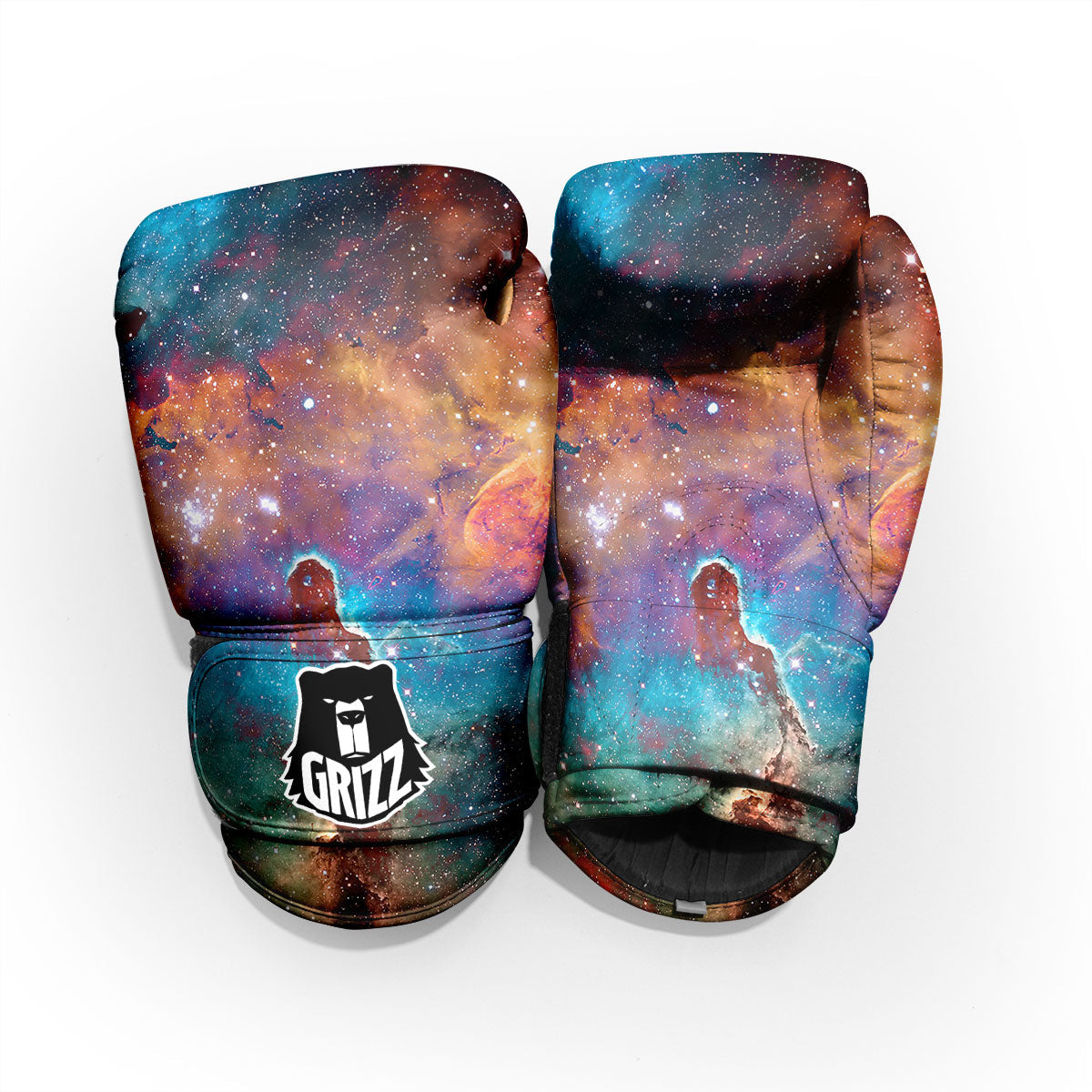 Fiery Universe Nebula Galaxy Space Print Pro Boxing Glove