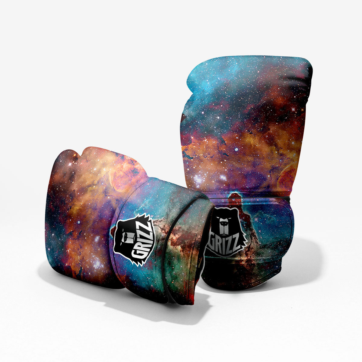 Fiery Universe Nebula Galaxy Space Print Pro Boxing Glove