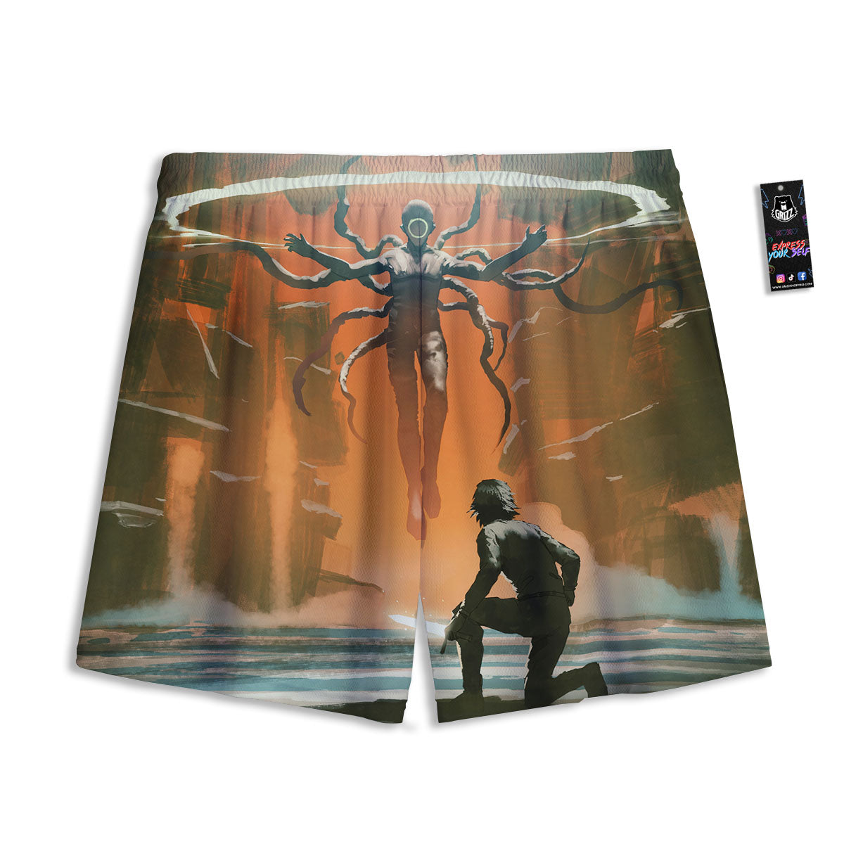 Galaxy Deep Space Dark Universe Print Mesh Shorts