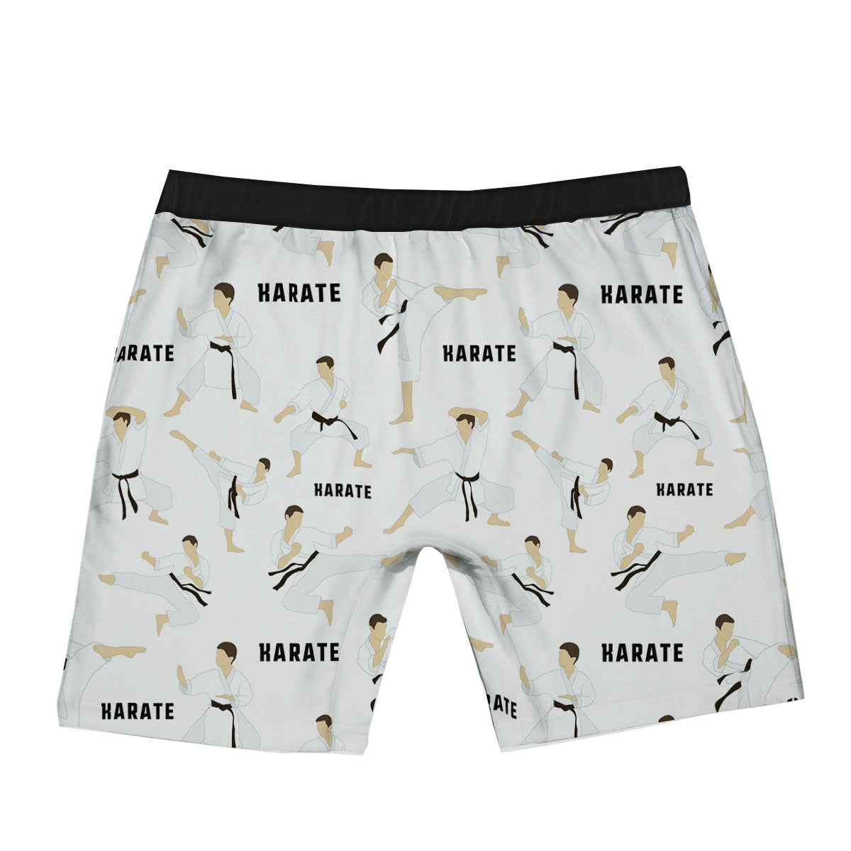 Fighter Karate Print Pattern Boxer Briefs-grizzshop