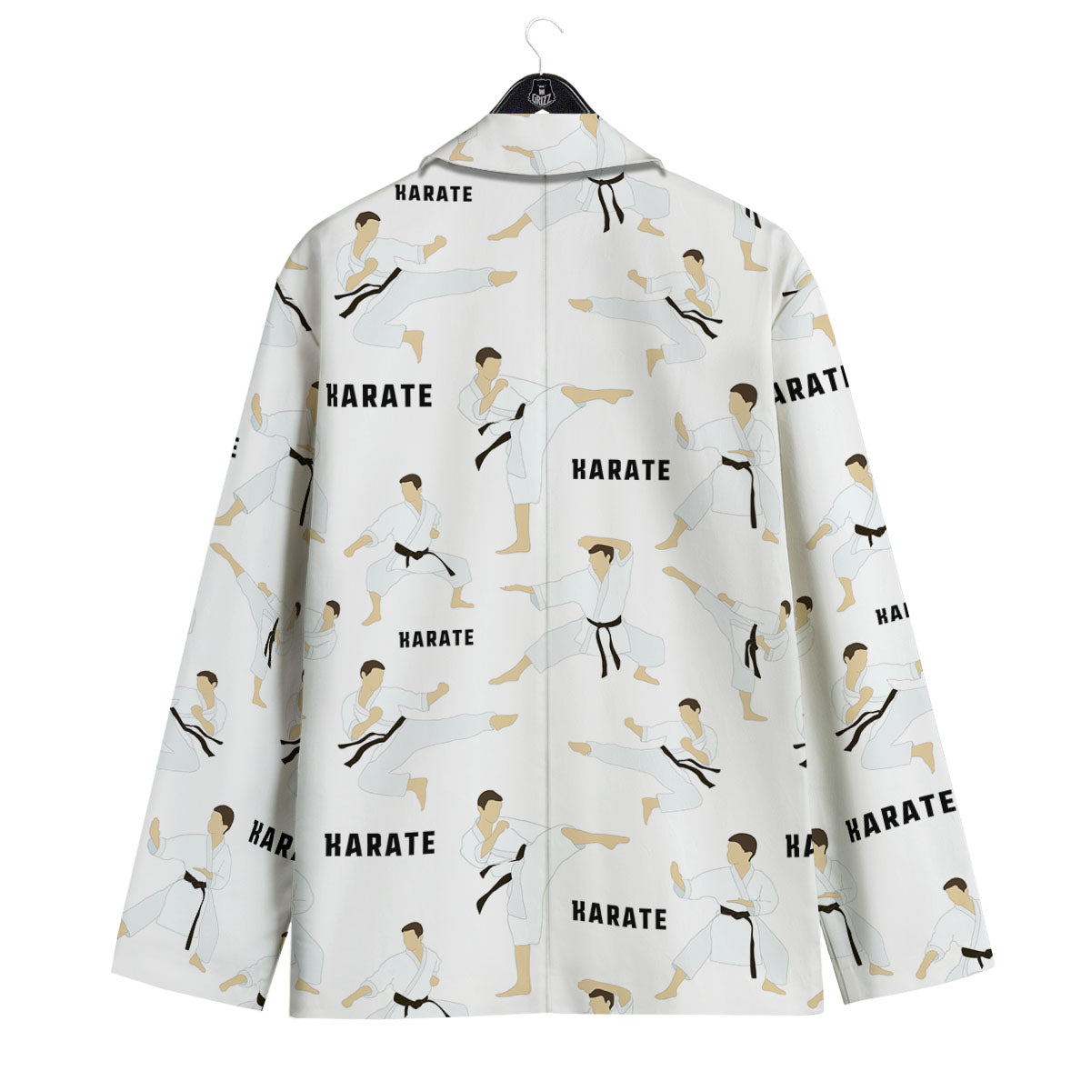 Fighter Karate Print Pattern Men's Sport Coat-grizzshop