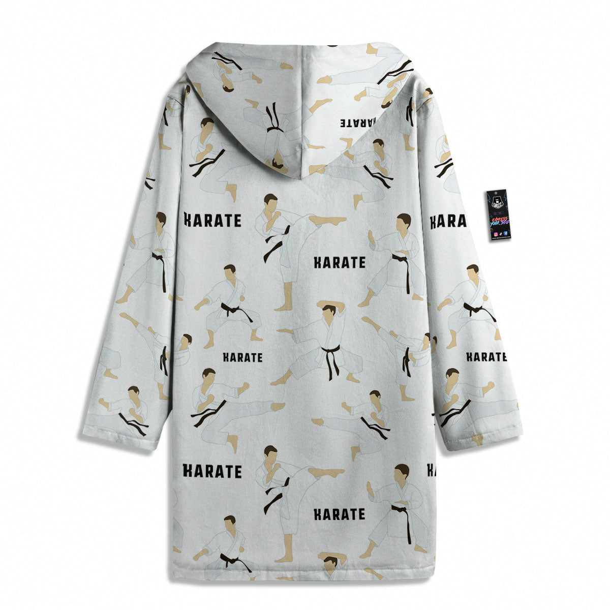 Fighter Karate Print Pattern Men's Windbreaker Jacket-grizzshop