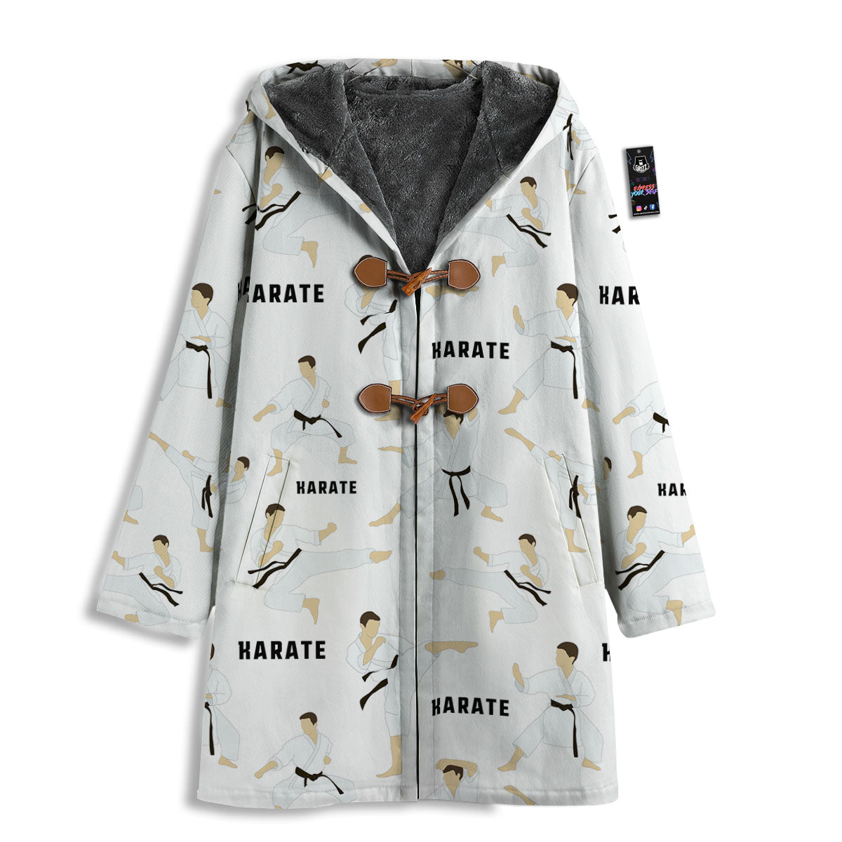 Fighter Karate Print Pattern Men's Windbreaker Jacket-grizzshop