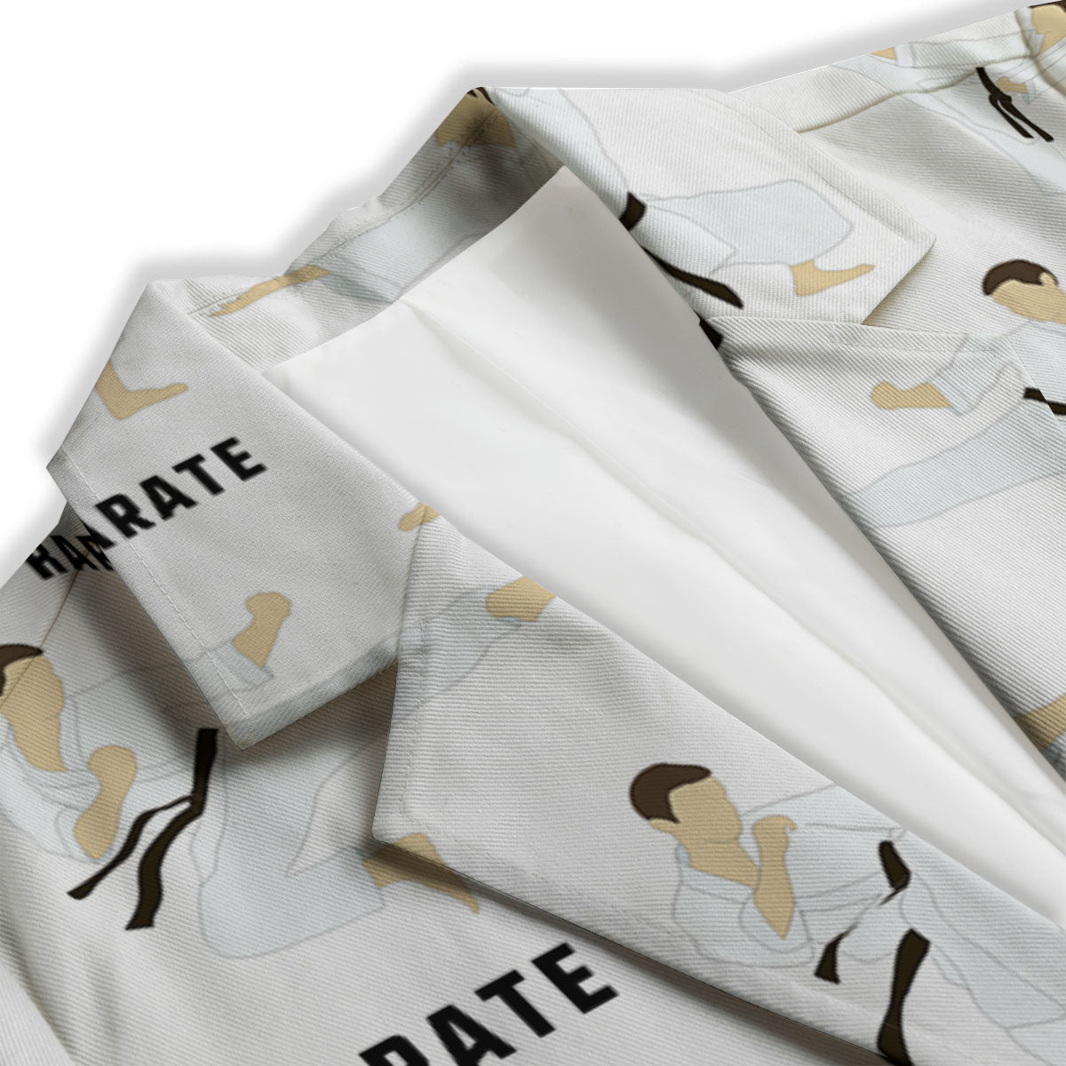 Fighter Karate Print Pattern Women's Blazer-grizzshop
