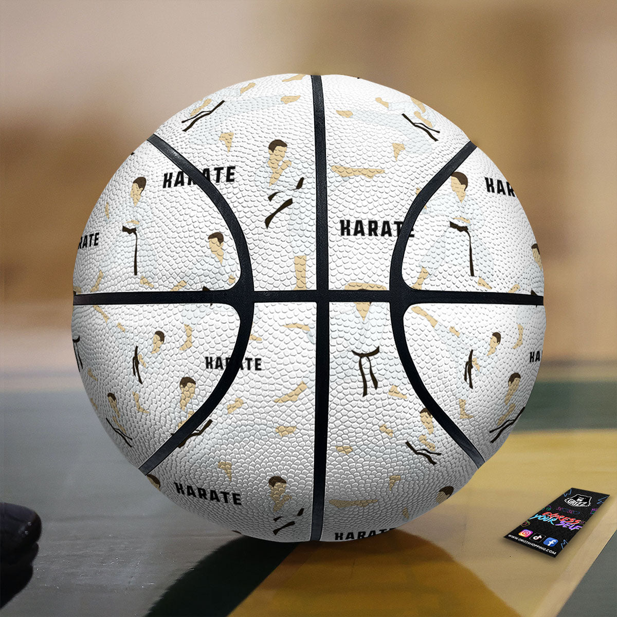 Fighter Karate Print Pattern Basketball