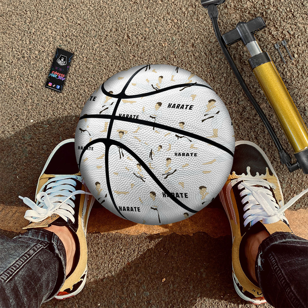 Fighter Karate Print Pattern Basketball