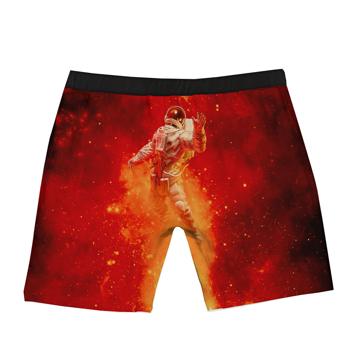 Fire Astronaut Print Boxer Briefs-grizzshop