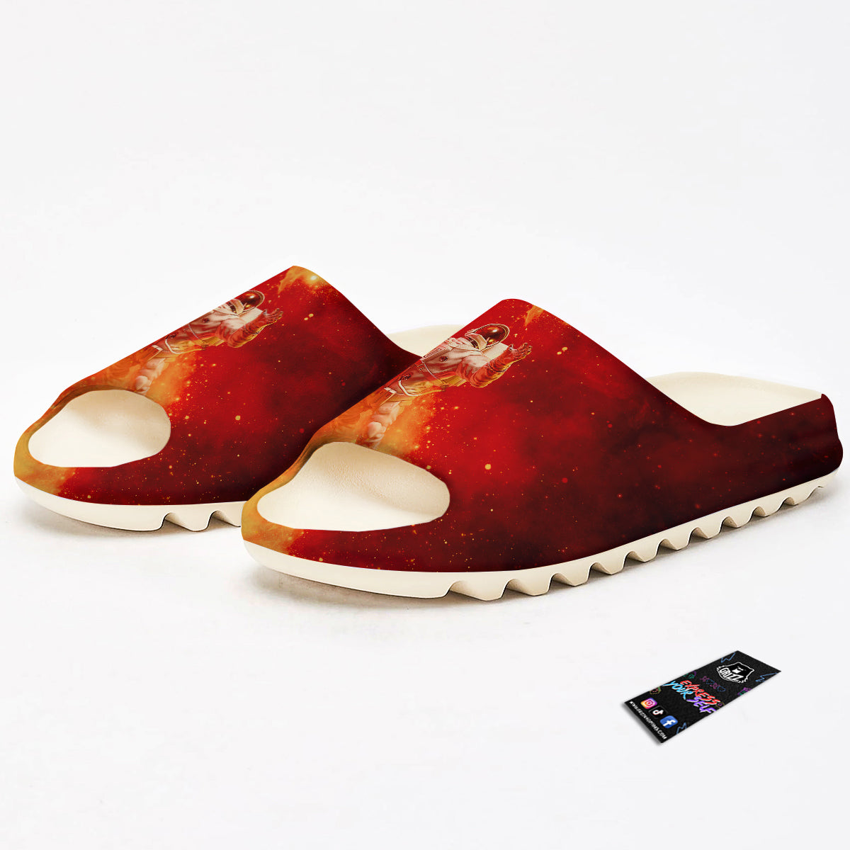 Fire Astronaut Print Sandals-grizzshop