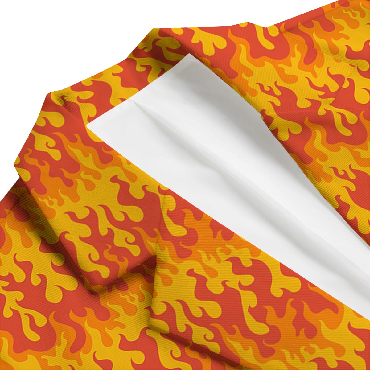 Fire Flame Print Pattern Men's Blazer-grizzshop