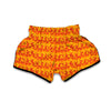 Fire Flame Print Pattern Muay Thai Boxing Shorts-grizzshop