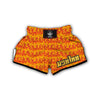 Fire Flame Print Pattern Muay Thai Boxing Shorts-grizzshop