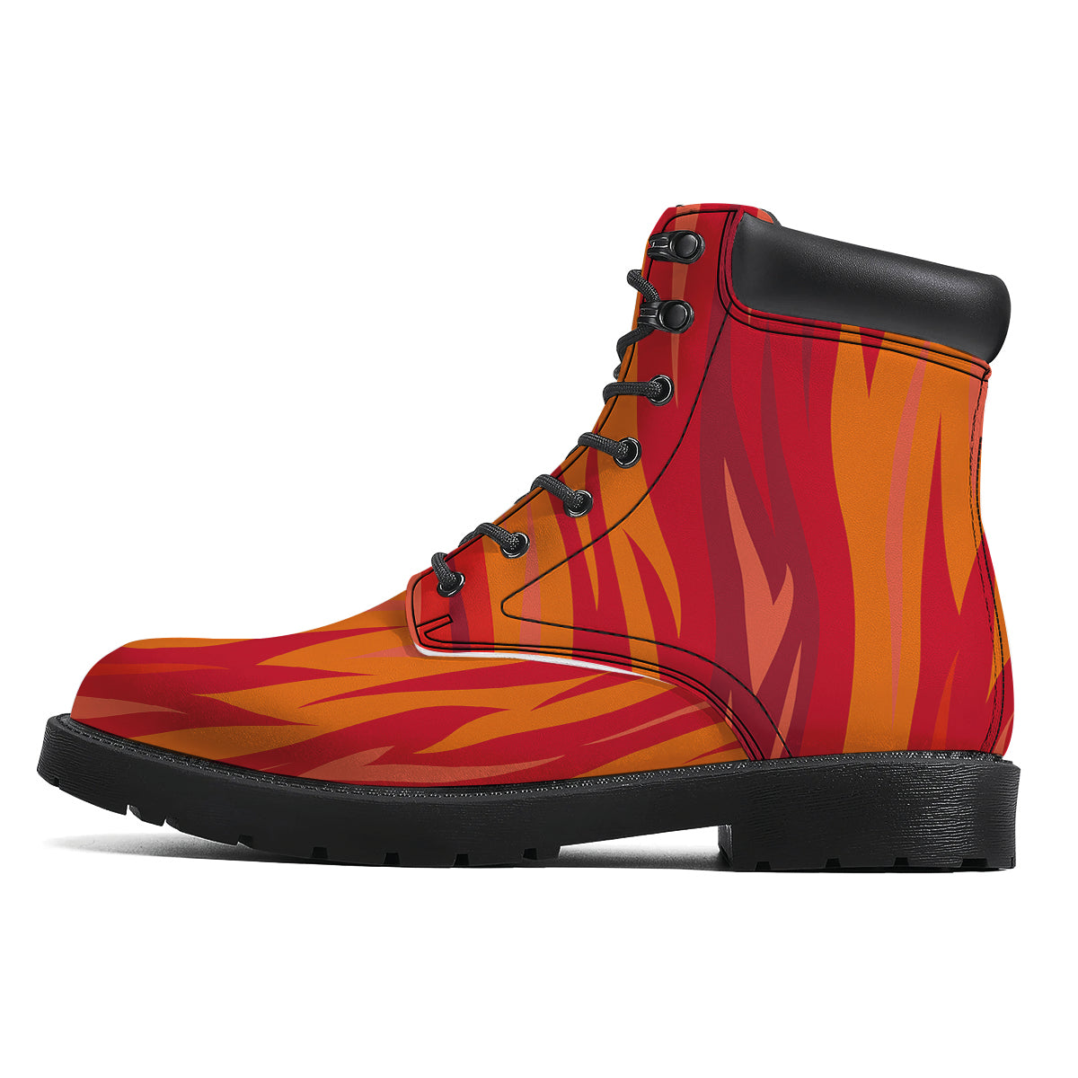 Fire In Hell Print Pattern Boots-grizzshop
