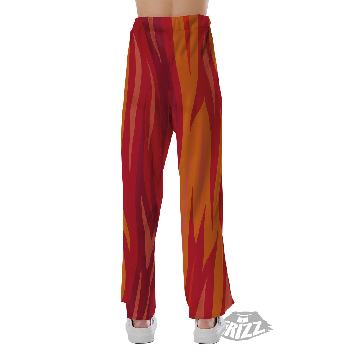 Fire In Hell Print Pattern Pajama Pants-grizzshop