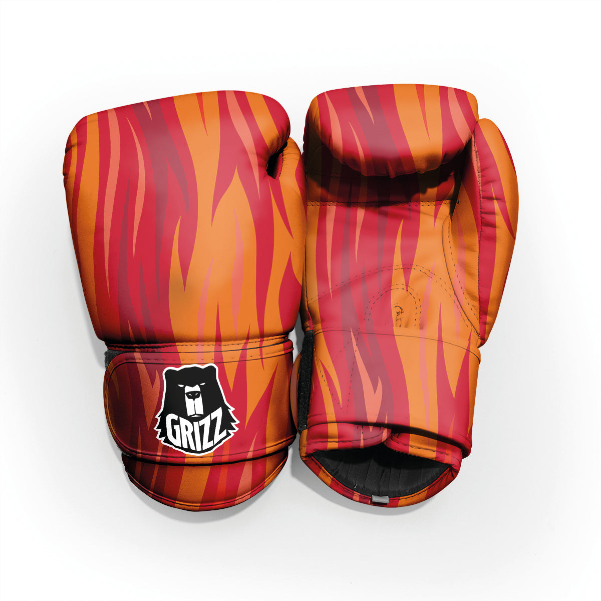 Fire In Hell Print Pattern Sparring Gloves-grizzshop