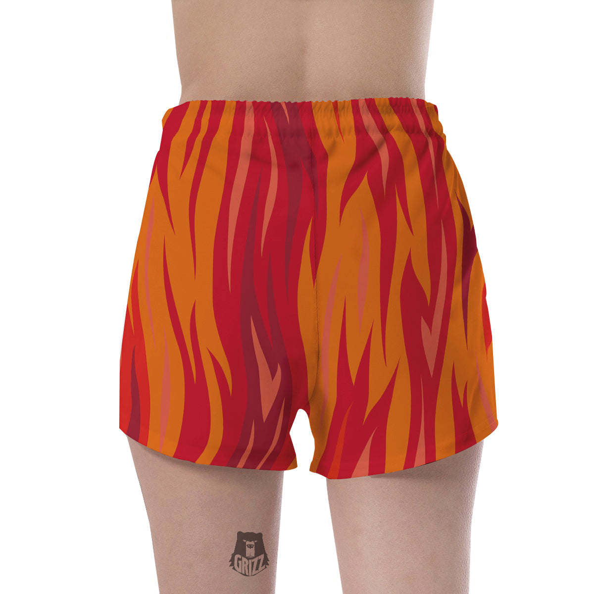 Fire In Hell Print Pattern Women's Shorts-grizzshop