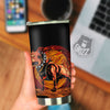 Fire Pitbull Print Tumbler-grizzshop