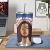 Fire Psychedelic Women Print Tumbler-grizzshop