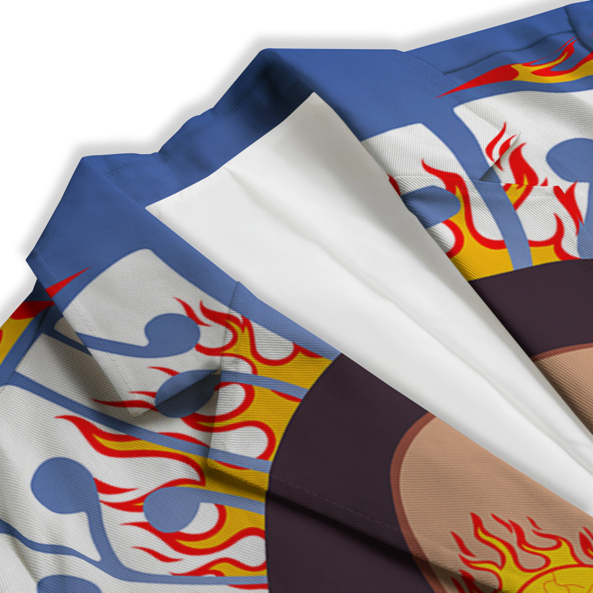 Fire Psychedelic Women Print Women's Blazer-grizzshop