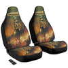 Fire Skeleton Print Car Seat Covers-grizzshop