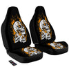 Fire Skull Head Print Car Seat Covers-grizzshop