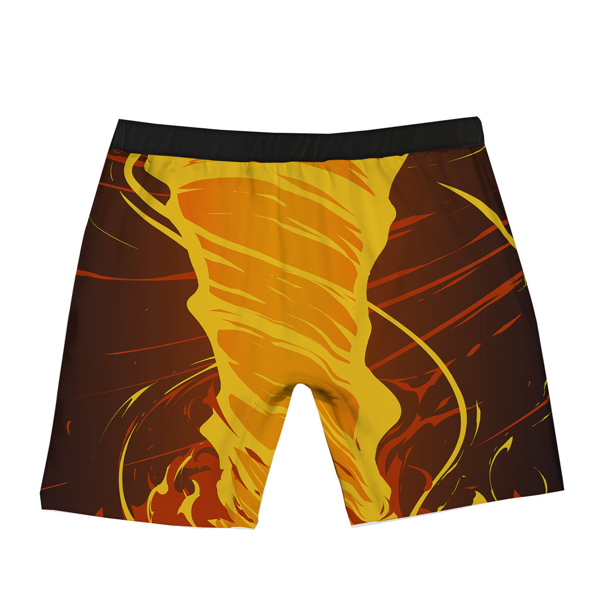 Fire Tornado Print Boxer Briefs-grizzshop