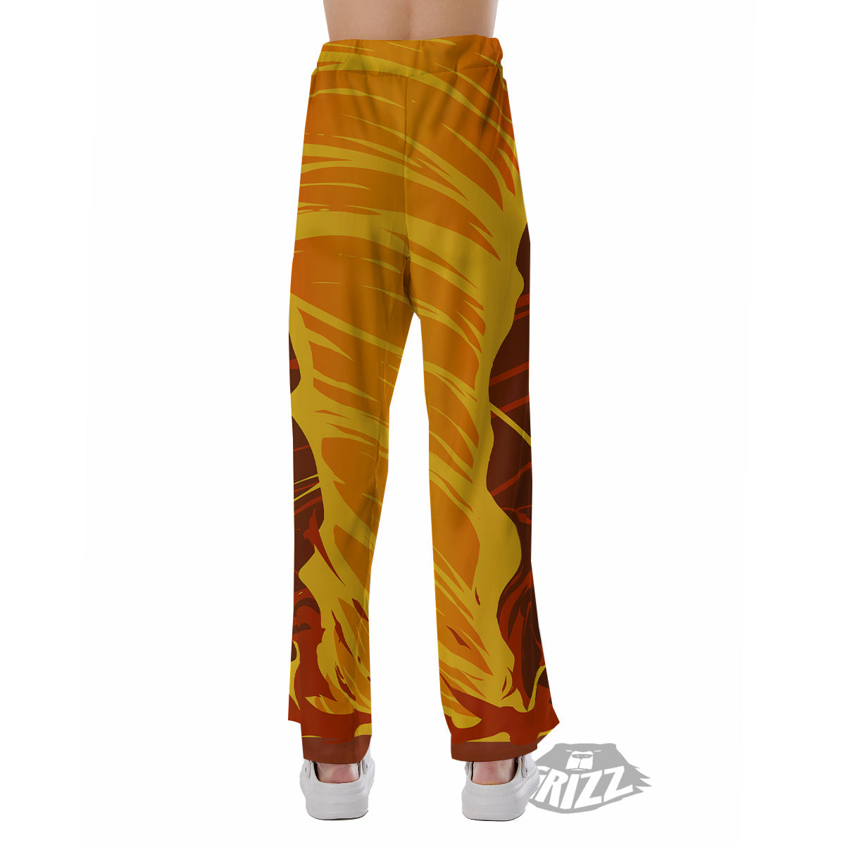 Fire Tornado Print Pajama Pants-grizzshop
