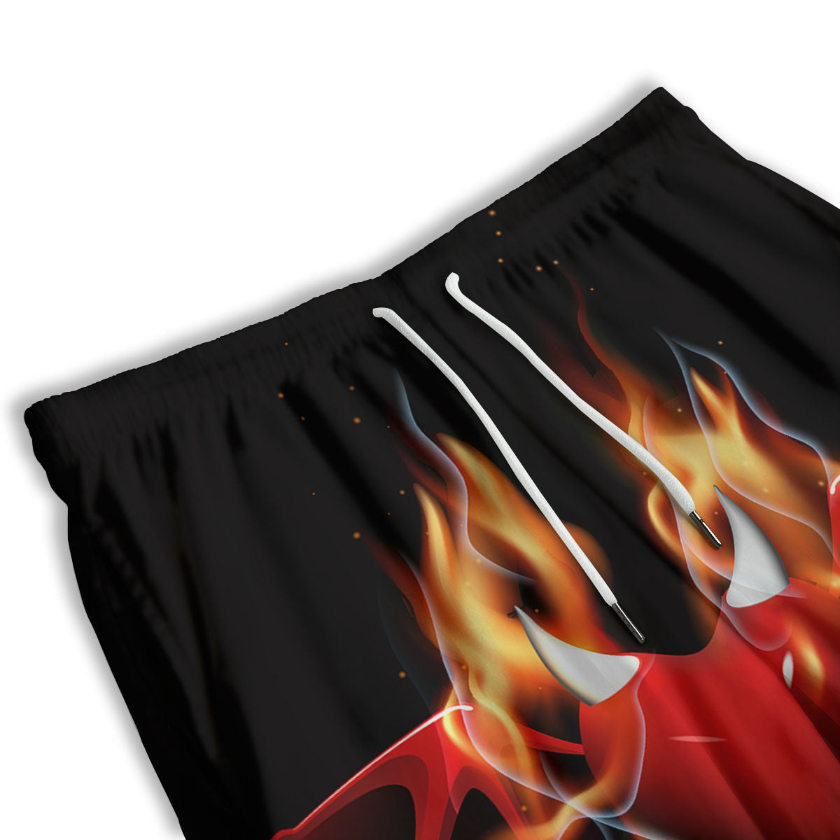 Floral Neon Skull Print Pattern Men's Athletic Shorts