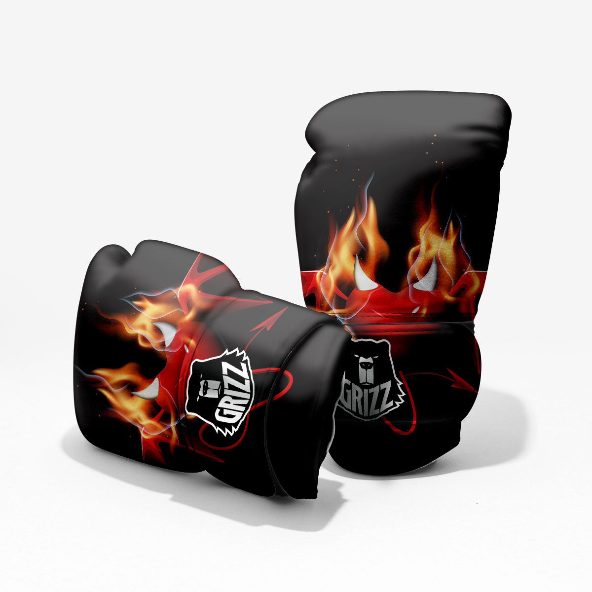 Fire Wings Angel Heart Print Pro Boxing Glove