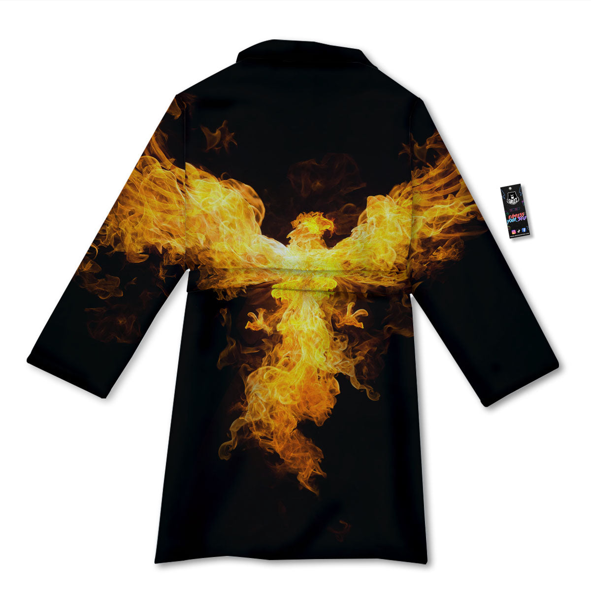Firebird Phoenix Print Bathrobe-grizzshop