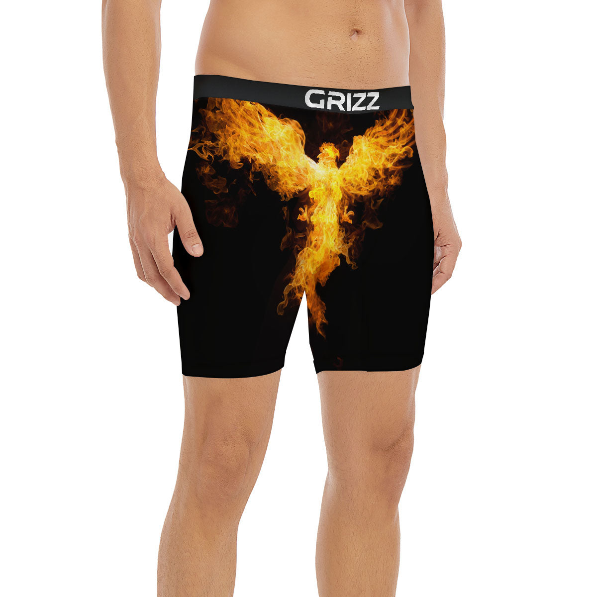 Firebird Phoenix Print Boxer Briefs-grizzshop