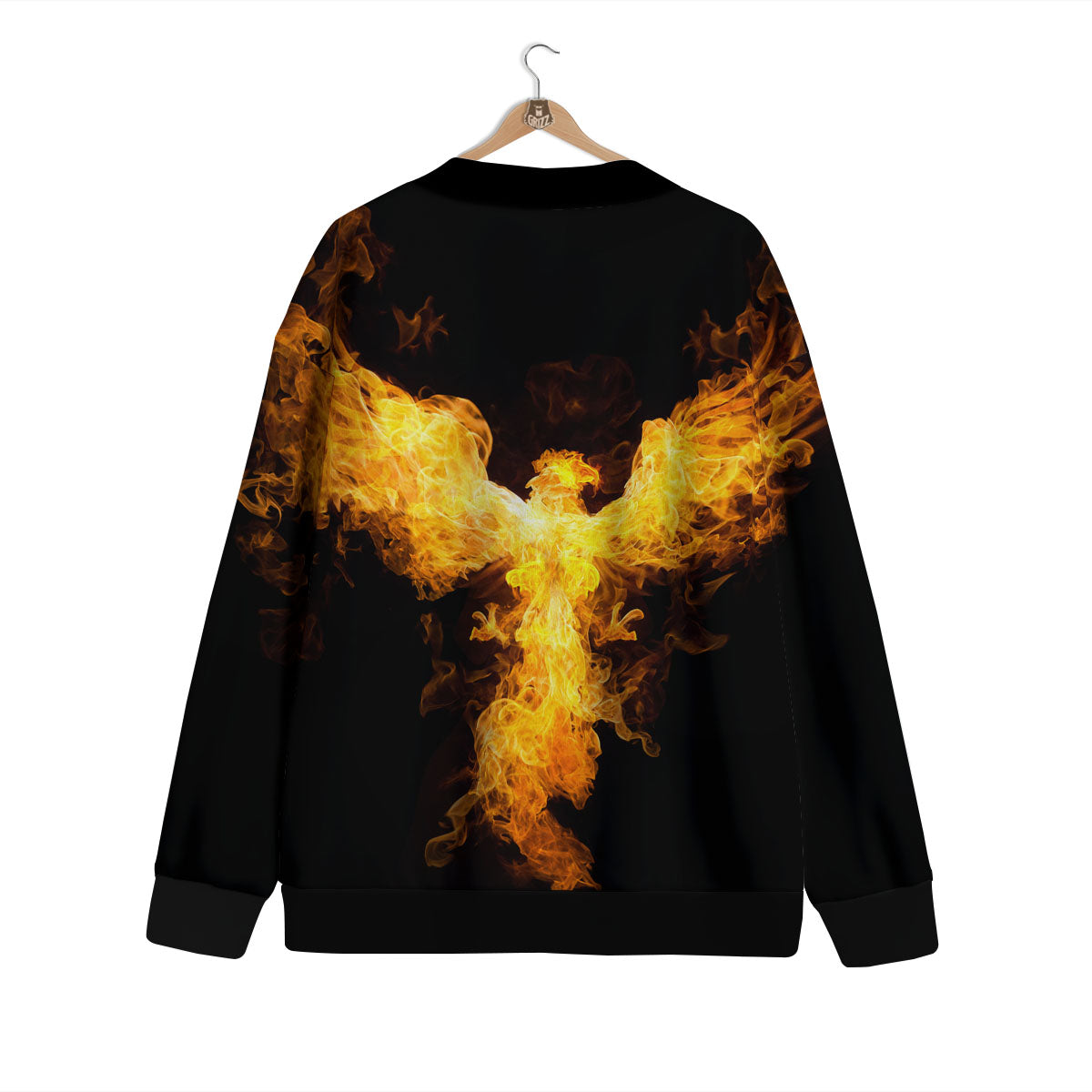 Firebird Phoenix Print Cardigan-grizzshop