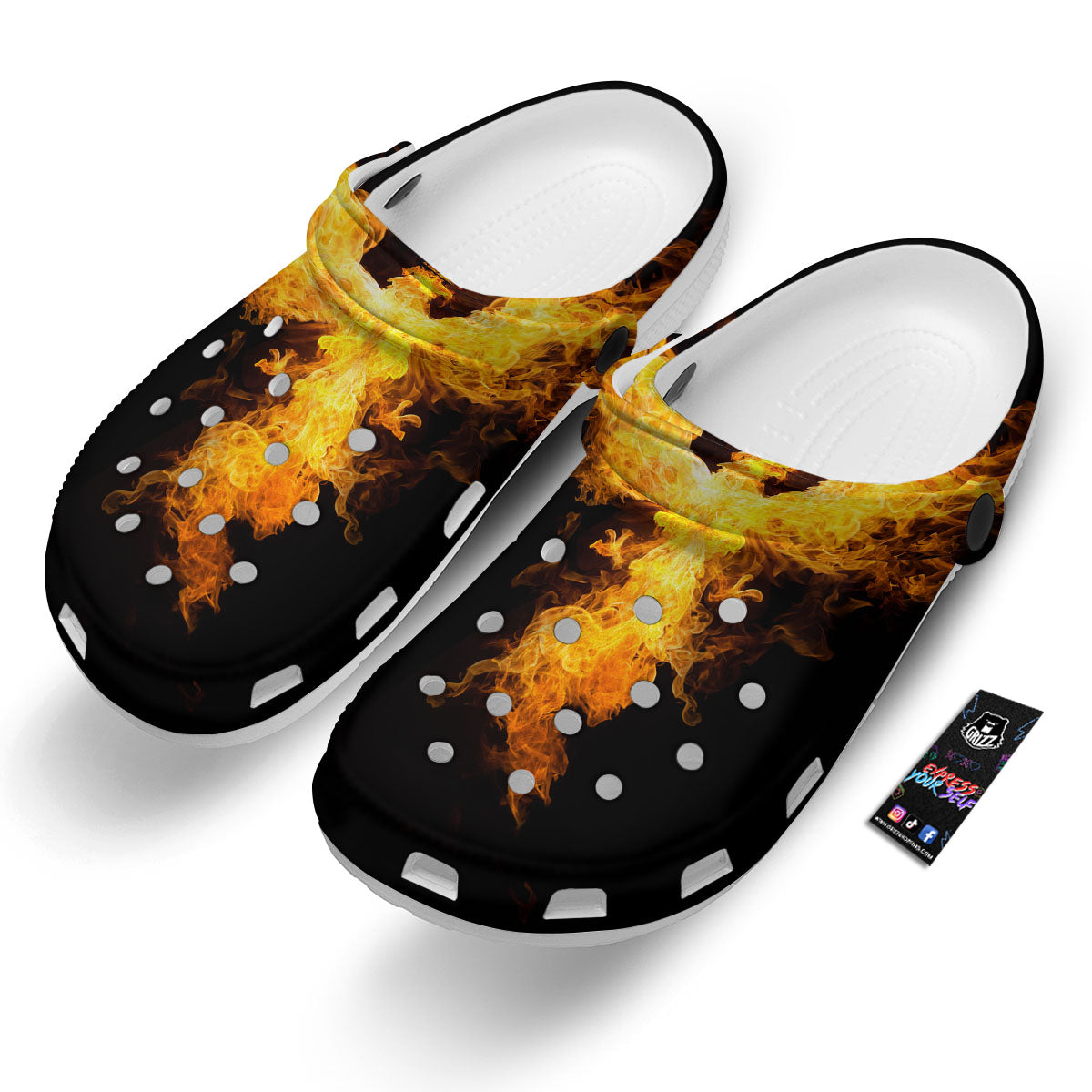 Firebird Phoenix Print Clog-grizzshop