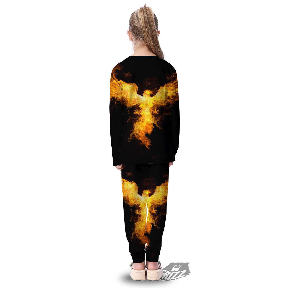 Firebird Phoenix Print Kid's Pajamas-grizzshop