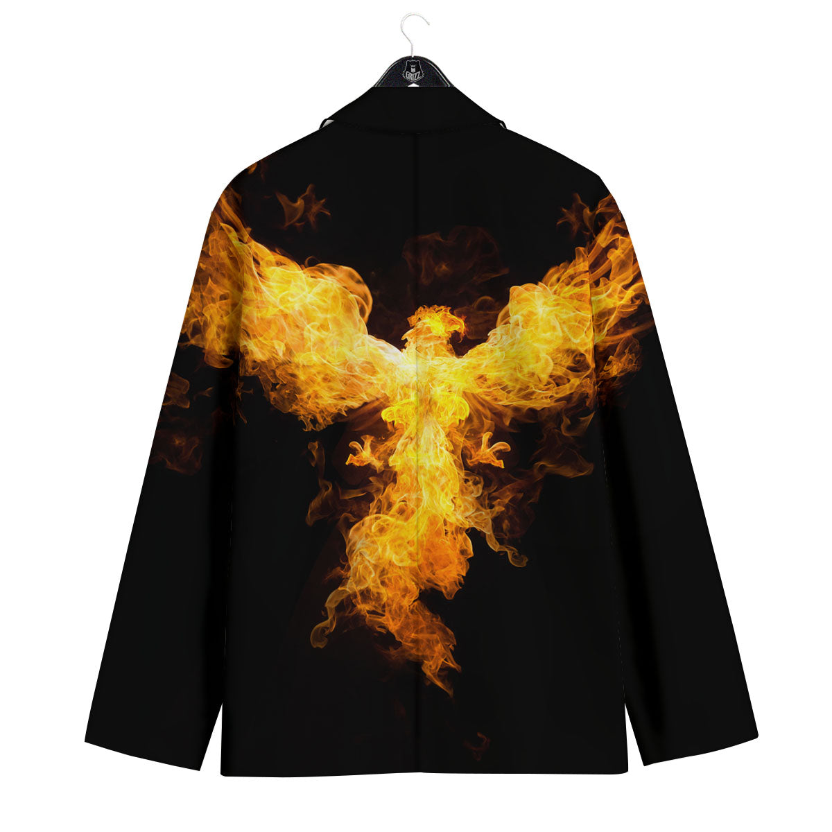Firebird Phoenix Print Men's Sport Coat-grizzshop