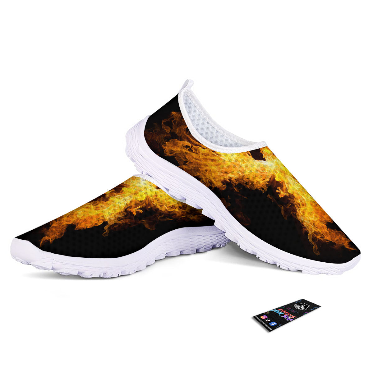 Firebird Phoenix Print Nurse Shoes-grizzshop