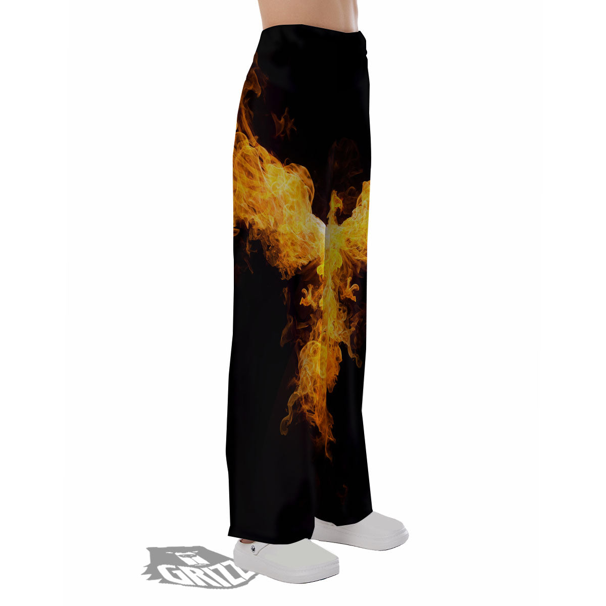Firebird Phoenix Print Pajama Pants-grizzshop