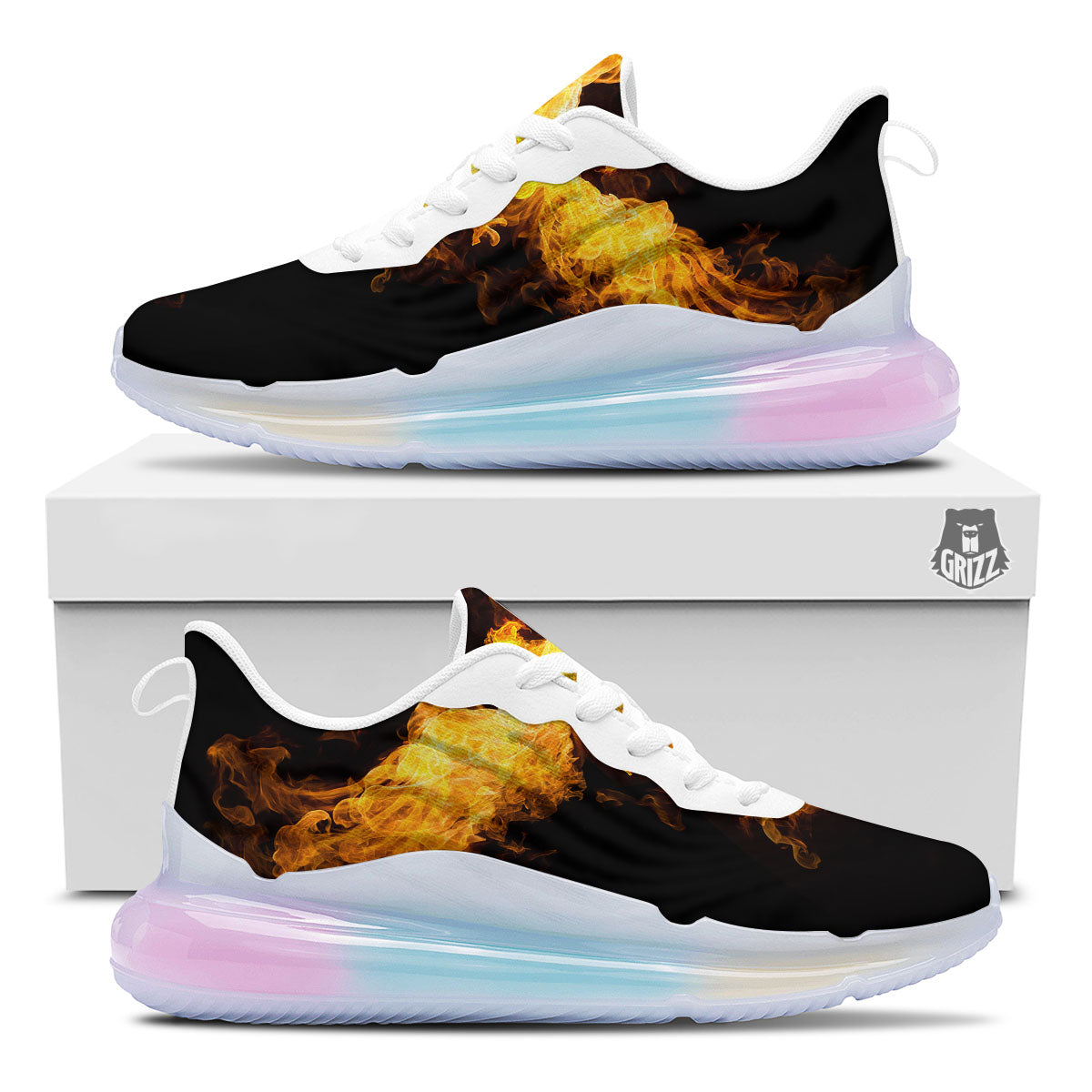 Firebird Phoenix Print Running Sneakers-grizzshop