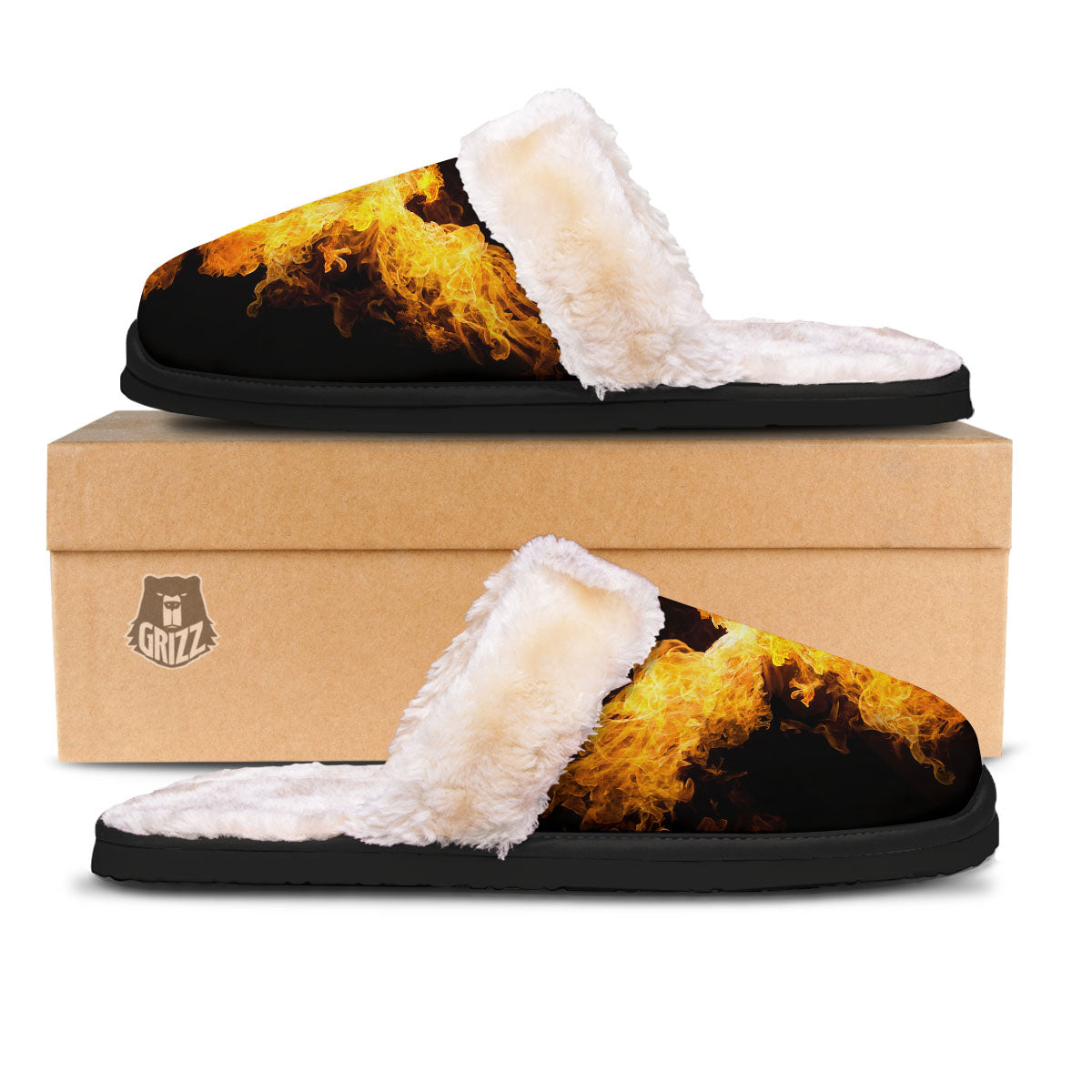 Firebird Phoenix Print Slippers-grizzshop