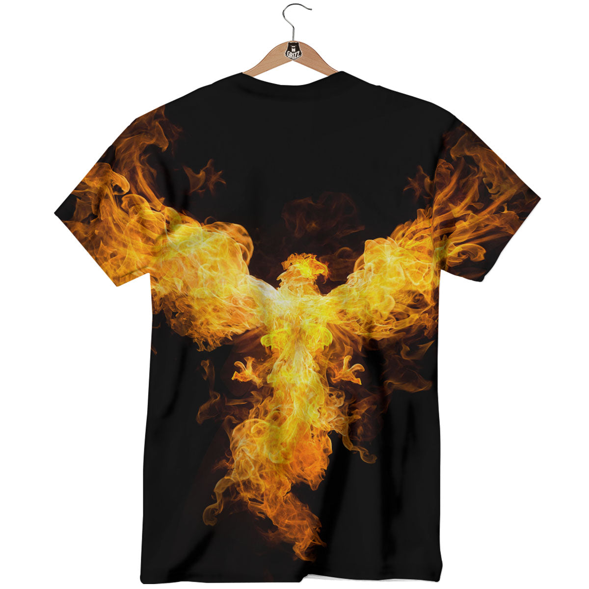 Firebird Phoenix Print T-Shirt-grizzshop