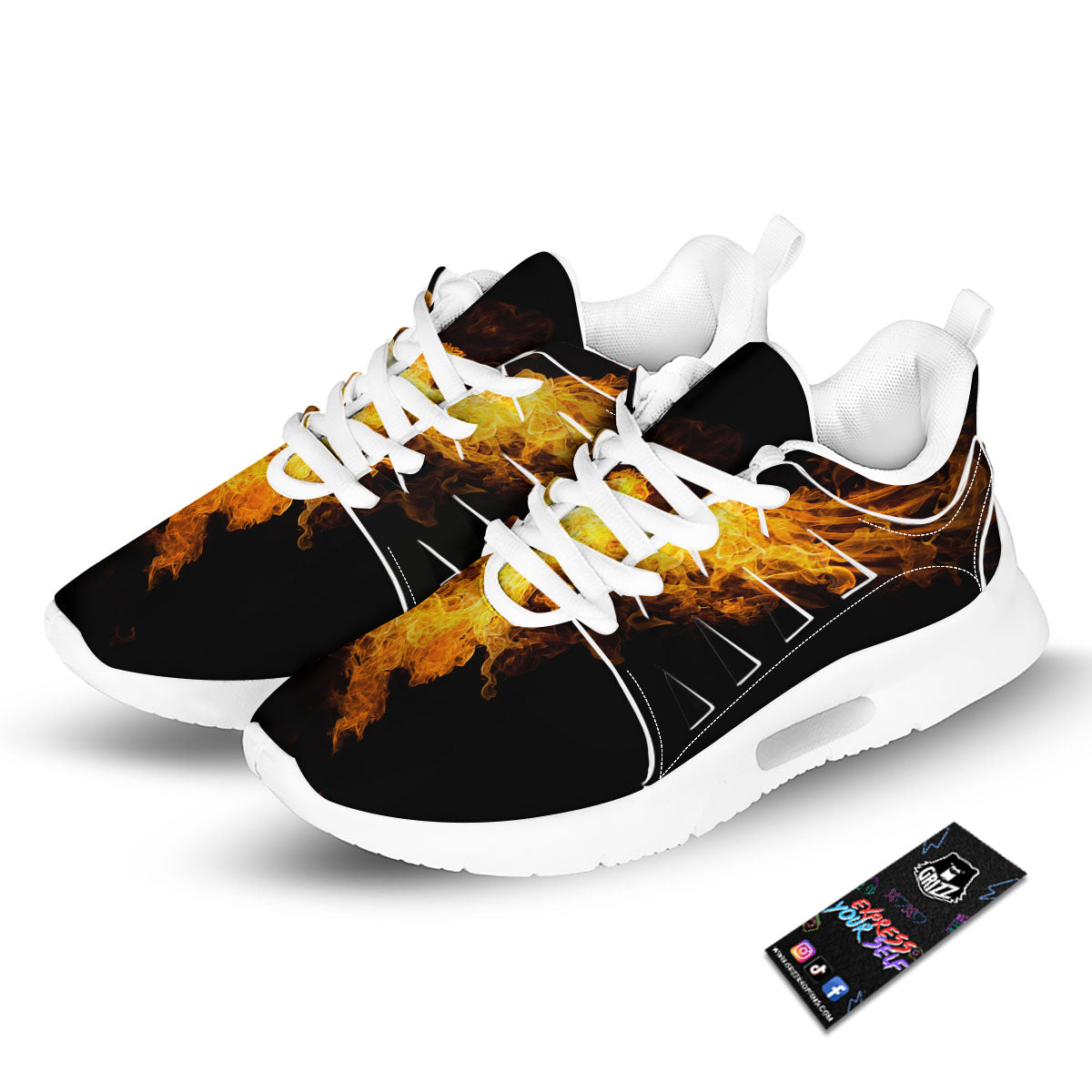 Firebird Phoenix Print Tennis Shoes-grizzshop