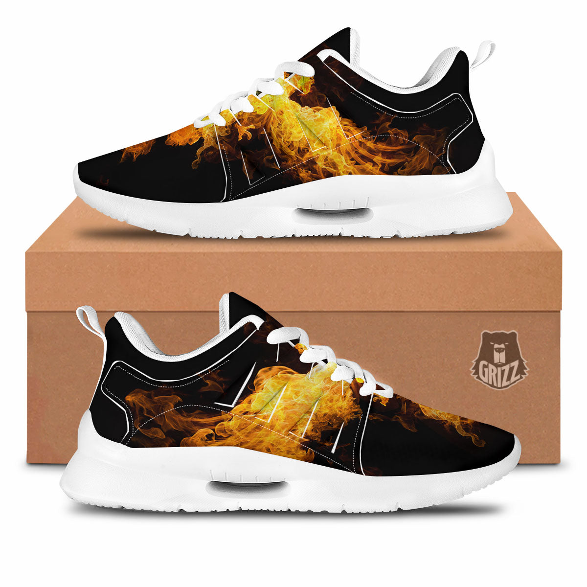 Firebird Phoenix Print Tennis Shoes-grizzshop