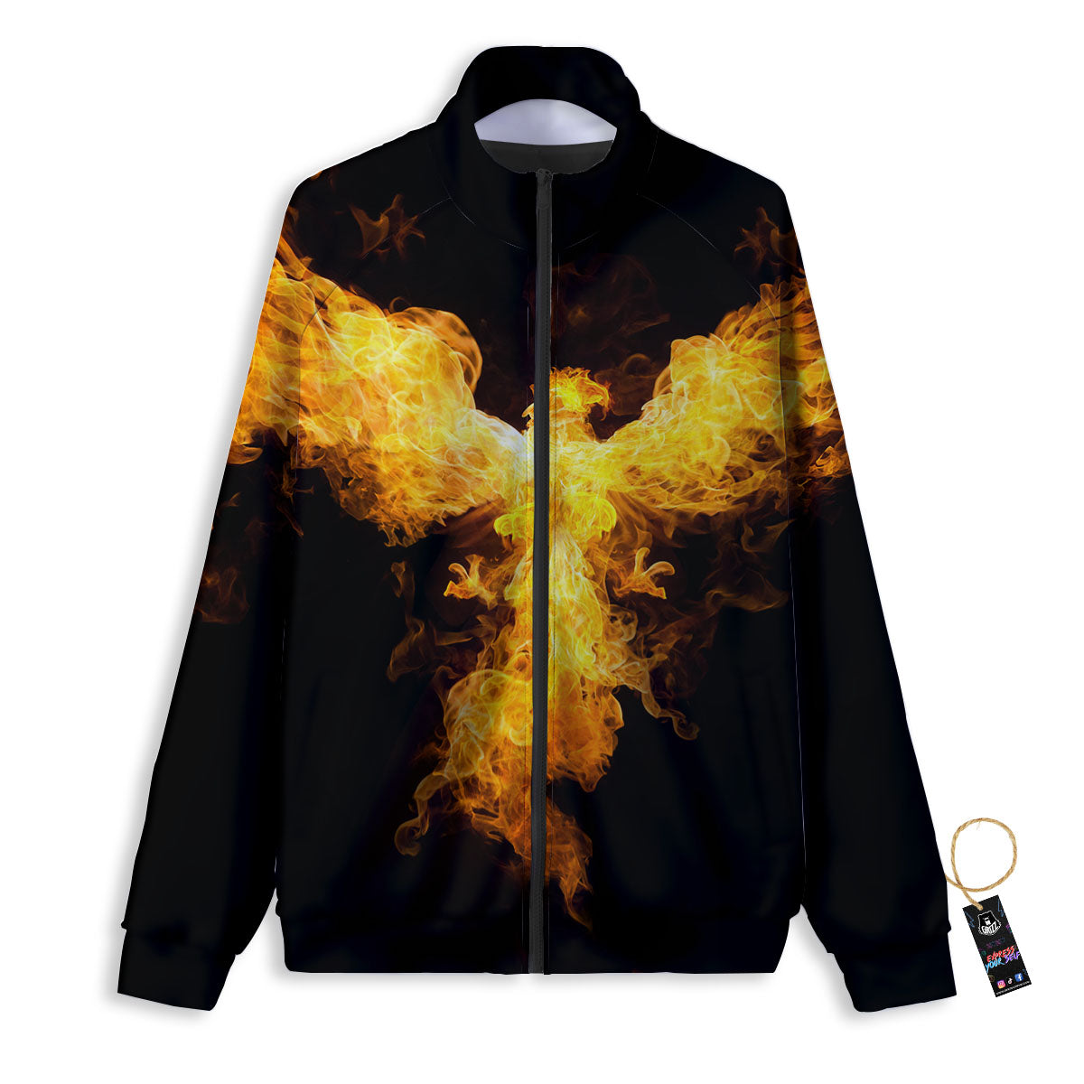 Firebird Phoenix Print Track Jacket-grizzshop