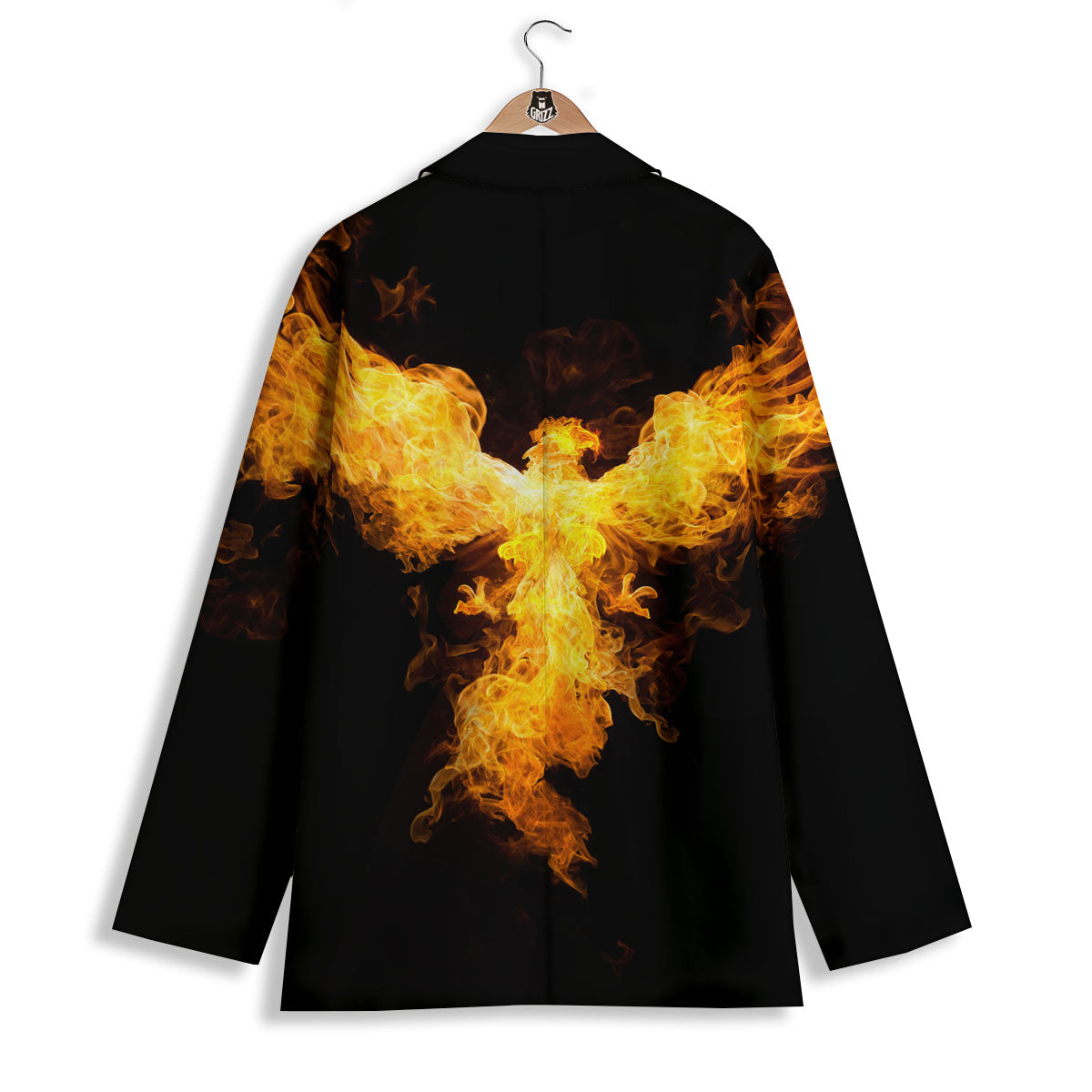 Firebird Phoenix Print Women's Blazer-grizzshop
