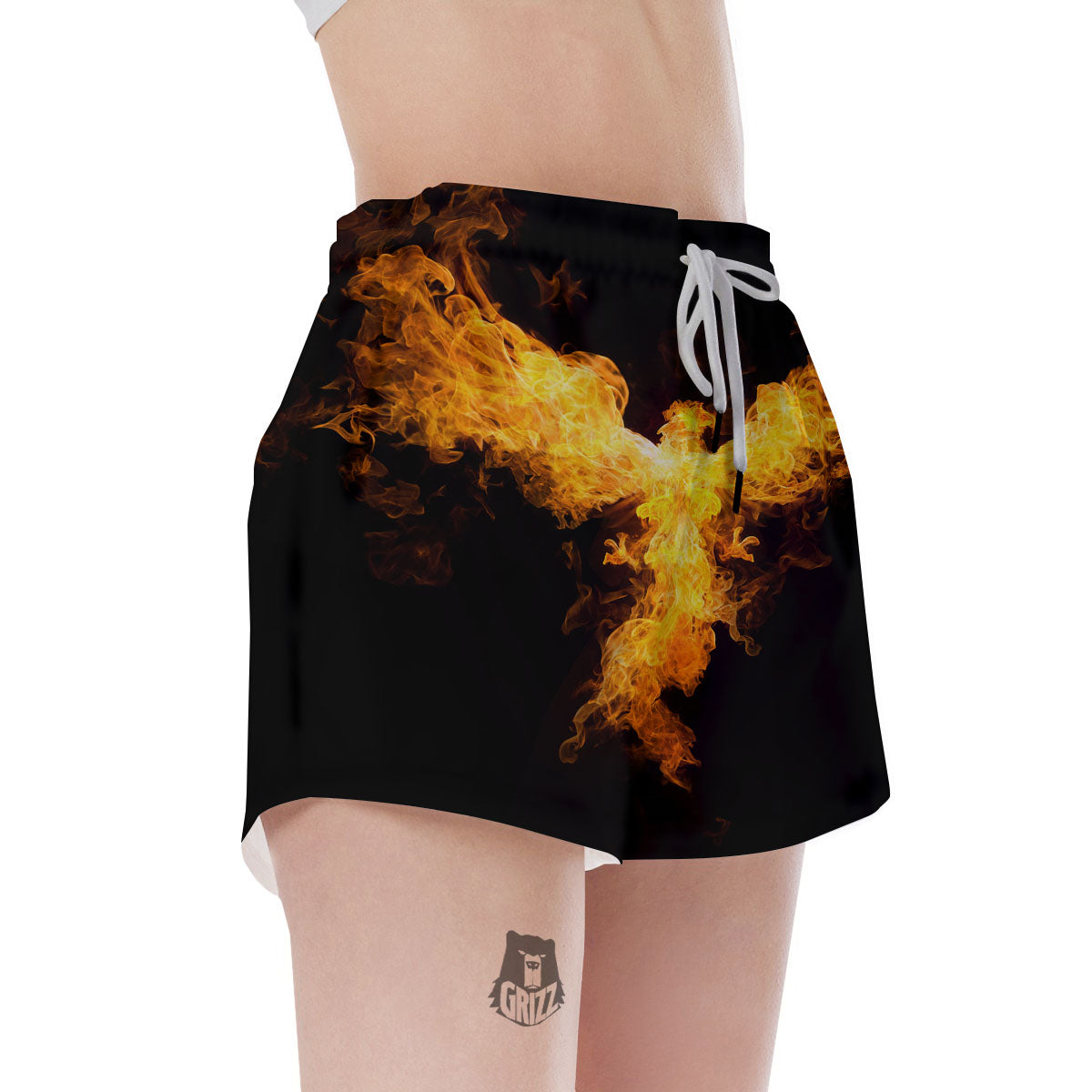 Firebird Phoenix Print Women's Shorts-grizzshop