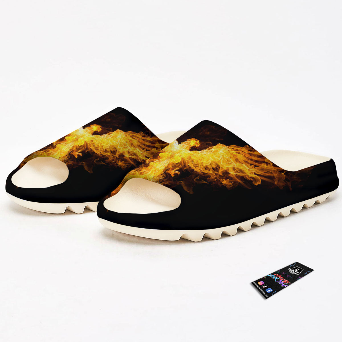Firebird Phoenix Print Sandals-grizzshop