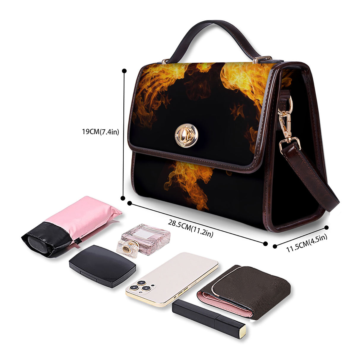 Firebird Phoenix Print Women's Satchel Bag