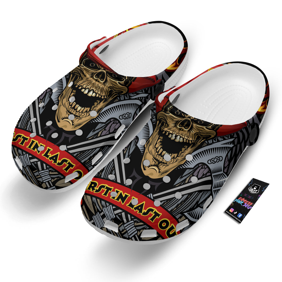 Firefighter Volunteer Print Clog-grizzshop